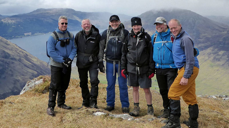 Team on Sgurr a Choire Ghairbh. Photo Ed Bramley